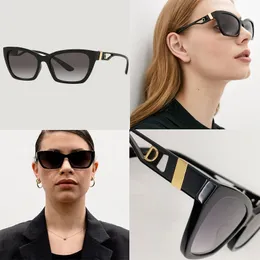 Quadratische Cat-Eye-Designer-Sonnenbrille, modisch, für Herren und Damen, DG6155, Plattenrahmen, ausgehöhlt, mit Buchstabenbeinen aus Metall, Lunettes, Freizeit, Urlaub, elegante Damen-Box