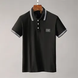 Men's Polo Shirt Trend Designer Men's Casual Business Polo Shirt Long Sleeve T-shirt Monogram Solid Color T-shirt Sweatshirt Top Sweatshirt 02