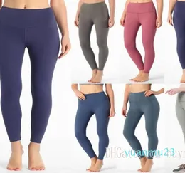 Mulher Fitness Atlético Sólido Calças de Yoga Mulheres Meninas Cintura Alta Running Outfits Senhoras Esportes Fu Black Leggings Lady Undefinedlemens Pant Workout