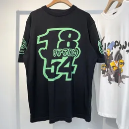 motion lyxiga stickade plagg Mode för män t-shirt Designers Herrkläder svarta t-shirts Kortärmade kvinnors casual Hip Hop Streetwear Löstsittande tshirts