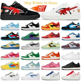 Designer Casual Shoes for Men Women Luxury Mens Trainers Sta Sk8 Low Platform Patent Leather Shark Black White Camo Blue Green Red Suede Womens Outdoor Sneakers