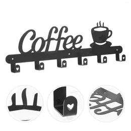 Wall Clocks Coffee Cup Hanging Mount Clothes Rack Holder The Sign Cabinet Mug Hanger Iron Modern