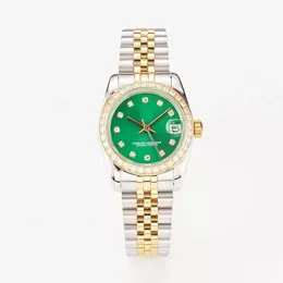 Moda luksusowe zegarki dla kobiet projektantki Lumowinoin Dayjust Diamond Lady Watch zegar ze stali nierdzewnej na rękę na damskie urodzinowe prezent świąteczny