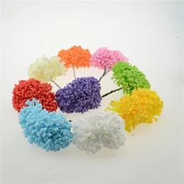 Fiori decorativi 1 pezzo 3 cm schiuma artificiale Gypsophila piccolo bouquet per la decorazione domestica di nozze corona fai da te scrapbook mestiere fiore finto