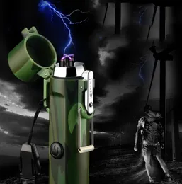 ARC USB daha hafif kampı açık hava hayatta kalma plazma meşale ile el feneri pusula hayatta kalma çakmakları su geçirmez ve rüzgar geçirmez8380759