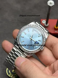 Relógios masculinos TW Factory Ice Blue 228239 40mm cal.3255 904L Relógio mecânico automático de aço inoxidável à prova d'água