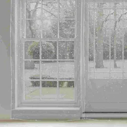 Painéis de janela de cortina de tratamento de folha de estrela com ilhós finos e painel de cortinas para guirlanda de quarto
