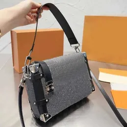Luis Vuittons 10a Lvse Bag LouiseViution Eits Classic Trunk Designer Womens Side Handbag Denim Soft Leather Shoulder Crossbody Bags Purse M46358 High Qualit