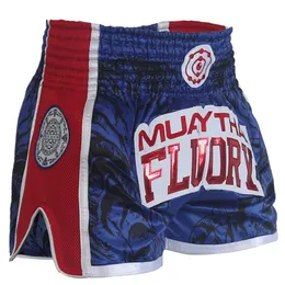 Pantaloncini da boxe FLUORY Pantaloncini Muay Thai Combattimento libero Arti marziali miste Pantaloni da allenamento per boxe 230404