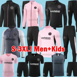 XXXL 23 24 Inter Miami Soccer Set Messis 2023 2024 Yedlin Martinez Mota Campana Football Shirts Jacka Vest Long Sleeve Tracksuits Adult Kids Sats 3xl