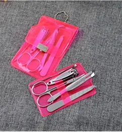 Nagelkonstsatser 5st rostfritt stål pedikyr sax Clipper tweeezer gräv öronplocksked knivfilverktyg manikyr kit9950042