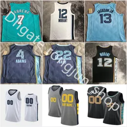 Maglie da basket stampate personalizzate 2023 10 Luke Kennard 46 John Konchar 7 Santi Aldama 24 Dillon Brooks 2 Xavier Tillman 21 Tyus Jones 5 Vince Williams 12 Ja Morant