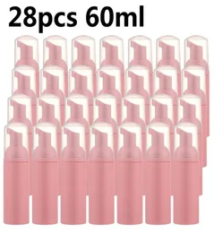 28PCS 2オンスディスペンサーボトルプラスチック補充可能なミニボトルINGSOAPディスペンサーポンプボトル旅行8946559