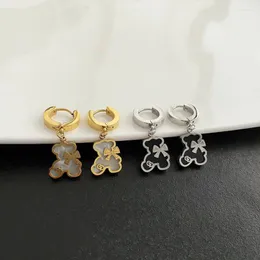 Dangle Earrings Fashion Niche Cute Girls Small Fragrant Wind Bow Gentle Mother Of Titanium Steel Jewelry Accessories Gift