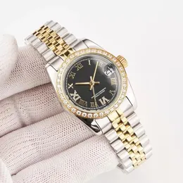 Moda lüks kadın kuvars hareket saatleri tasarımcı aydınlık 31mm gündüz elmas bayan izle kadın için doğum günü hediyesi için paslanmaz çelik kol saatleri