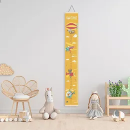 Estatuetas decorativas marcador de altura conveniente delicado gráfico anti-desbotamento régua de medida do bebê