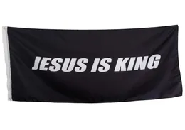 Jesus is King Flag 3x5ft Polyester Outdoor or Indoor Club Digital printing Banner and Flags Whole3816968