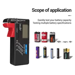 BT-168D Tester digitale della capacità della batteria Indicatore di carica a scacchi per batteria Fai da te Apparecchiatura di prova elettronica interna