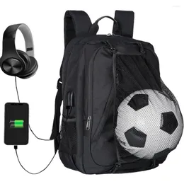 Outdoor-Taschen Fußball Rucksack Basketball Schule Reisetasche für Teenager Sport Ball Pack Laptop Fußballnetz Fitnessstudio 2023 est