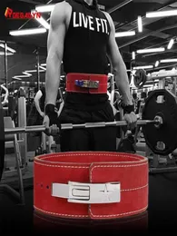 ROEGADYN Gym Body Belt Waist Trainer Dip Gym Belt For Men Waist Support Leather Weight Lifting Belt Gym Back Support Fitness 220107044029