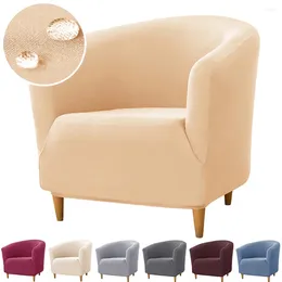 Capas de cadeira à prova d'água clube sofá capa elastano sólido único arco-em forma de banheira elástica poltrona slipcover para el festa sala de estar