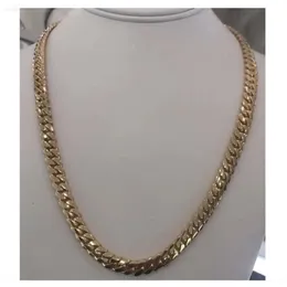 10K 14K 18K 22K 24K Solid Gold Chain Designs Złoty łańcuch Cubans Miami Goldcuban Chieta Stany Zjednoczone Ameryka Kanada USA