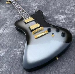 Silver Burst Rd Electric Guitar Rosewood Fingerboard Mahogny Body Gold Hardware Guitarra Anpassningsbar