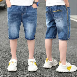 Szorty iena krótkie dżinsowe krótkie spodnie Dzieci Krótkie dżinsy Dziecięce Dziecko Stretch Stretch Boy Letni spodenki Staright Dżinsy AA230404