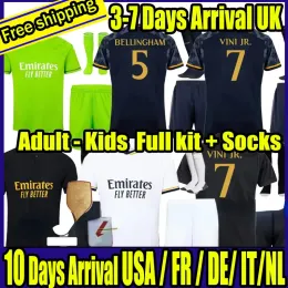 23 24 Adult and kids full kit with Socks MBAPPE BENZEMA Soccer Jerseys ALABA REAL HAZARD macamiseta CAMAVINGA 2023 2024 Madrids ASENSIO MODRIC MARCELO VALVERDE Z 11.5
