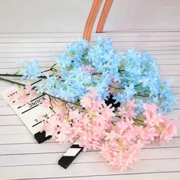 Flores decorativas 97cm seda lilás artificial falso festa de casamento decoração outono pogal diy casa ano ddecoration acessórios