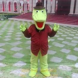 2024 Rabatt Erwachsene Krokodil Maskottchen Kostüm Anzug Party Spiel Kleid Outfit Geschenke