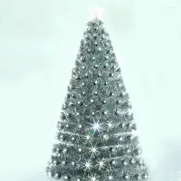 Christmas Decorations 1.8M / 180CM Deluxe Plus Silver All Cool White Light Fiber Tree Large Scenic