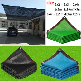 Gölge Açık Tente HDPE UV Koruma Gölge Mesh 70-85% Gölge Oranı Araba Pergola Garaj Güneş Gölge Mesh Siyah 3x4m 3x5m 4x5m 230404