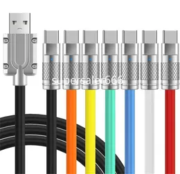 Super Fast Charging Type C Cables 1M 2M 1,5M 120W 6A USB-C Micro Cable Wire för Samsung Galaxy S10 S20 S22 S23 Obs 10 HTC LG Xiaomi S1