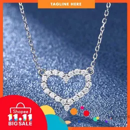 Fashion designer tiff necklace top Sterling Silver s925t Home Heart Small Necklace Electroplated 18k Quality T Same Style Star Jewelry Batch CY8R