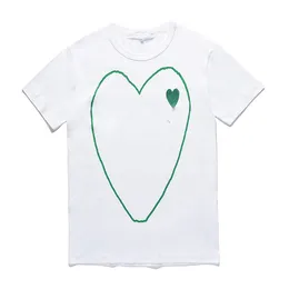 ファッションメンズTシャツを演奏する綿の通気性女性Tシャツcommes des men tes cdg bird ymageクイックドライショートスリーブプリントハートアンチウィンクル特大カップルTシャツ