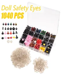 1040 pçs 6mm14mm plástico olhos de segurança nariz caixas para teddy bear boneca animal brinquedo de pelúcia diy fazendo acessórios de boneca 2012038979543