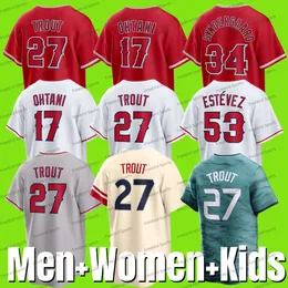 27 Mike Trout 야구 17 Shohei Ohtani Jersey 3 Taylor Ward Lopez 33 Max Stassi Luis Rengifo 6 Anthony Rendon 22 David Fletcher24 Kurt Suzuki Urshela Duffy Walsh