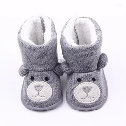 Premiers marcheurs bébé hiver infantile enfant en bas âge né mignon dessin animé ours filles garçons Super garder au chaud bottes de neige chaussures