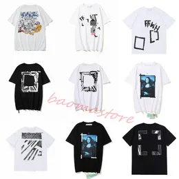 Off Herren-T-Shirts, Offs, weiße Hemden, T-Shirts, unregelmäßiger Pfeil, Sommer-Finger, lockeres, lässiges Kurzarm-T-Shirt für Männer und Frauen, bedruckter Buchstabe xw auf der Rückseite, Druck in Übergröße, g3