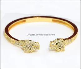Bracelets Jewelry Customization 최고 카운터 품질 고급 뱅글 브랜드 디자이너 18K Gilded Fashion Panthere 시리즈 Clash TR6325039