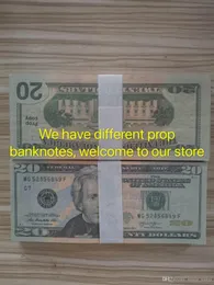 Prop Money Us Hot Fake Movie Party Banknote 20 Dollars Dollar 400 Bar Sales Games Collection Gift Uwneg