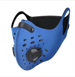 DHL Outdoor Sports Protective PM25 قناع لركوب قناع الوجه المضاد للتربة المضاد للماء مع صمام التنفس بنيت Filter6692558