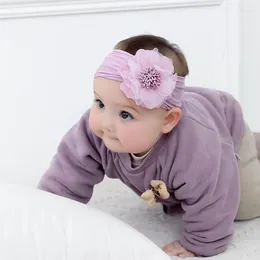 Hair Accessories Baby-Turban-Headband For Nylon-Headwrap Floral-Bowknot-Headband Born Infant Turban Headband Bows Hats Turbantes Girls