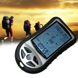 Elektronisk höjdmätare Digital Compass Barometer Elevation Tabeller Termometer Fiske Barometer 8-i-1 Drop Frakt