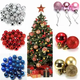 Decorações de Natal Decoração 24pcs 3cm Modelagem Artesanato de Poliestireno Sólido Bolas de Plástico Redonda Árvore 7ZHH181