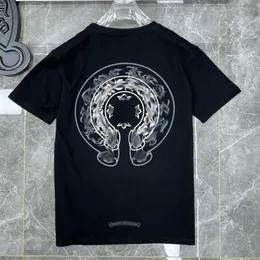 Camiseta clásica de lujo para hombre Ch Brand Tops Heart Tees Hombres Mujeres Carta sánscrita Chromes Manga corta Herradura Pareja T-shirt209h