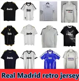 1998 Real Madrids Retro piłka nożna koszulka piłka nożna guti Ramos Seedorf Carlos Ronaldo 11 13 14 15 16 Zidane Beckham Raul Vintage 96 97 98 99 00 02 03 04 05 06
