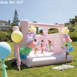 Anpassad PVC Multicolor Uppblåsbar studsande slott för fest/bröllop med fläkt för inomhus/utomhusunderhållning