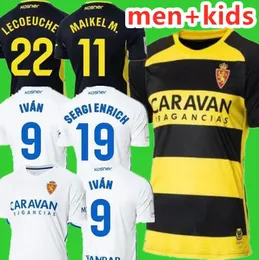 2023 2024 Real Zaragoza Soccer Jerseys Negredo Camisetas de Futbol Lozano Alex Bermejo Cala Camiseta guti 23 24 Men Kids Kit